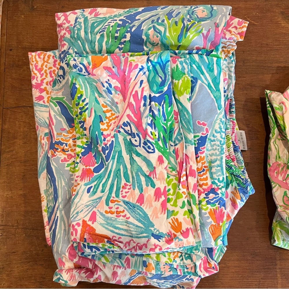 Lilly Pulitzer Mermaids Cove Pottery Barn Kids Full Sheet Sets